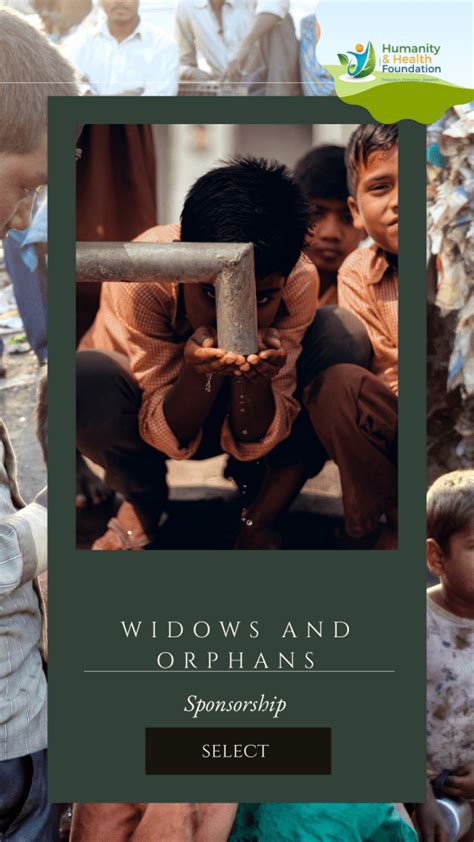 charities for widows and orphans.